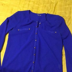 Royal Blue button down shirt